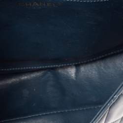مملوكة مسبقًا Chanel Blue Quilted Lambskin Leather Jumbo Classic Single Flap Bag