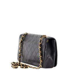Chanel Black Leather CC Single Flap Bag