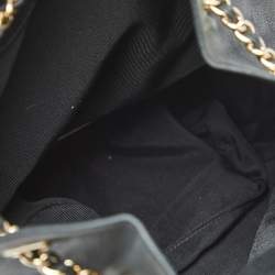 Pre Owned Chanel Black Quilted Leather Large Seoul Backpack