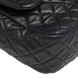 Pre Owned Chanel Black Quilted Leather Large Seoul Backpack