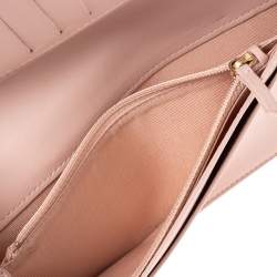 مملوكة مسبقًا محفظة كونتينيتال شانيل بوي L ين جلد كافيار أخضر مبطن