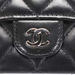 مملوكة مسبقًا Chanel Black Matelasse Leather CC Wallet