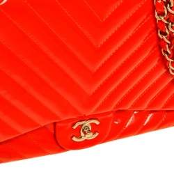 Pre Owned حقيبة شانيل كلاسيك جامبو جلد خروف مبطن أزرق بقلاب واحد