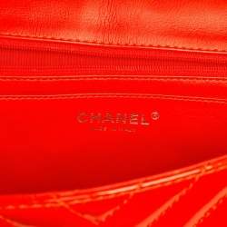 Pre Owned حقيبة شانيل كلاسيك جامبو جلد خروف مبطن أزرق بقلاب واحد