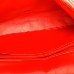 Pre Owned حقيبة شانيل كلاسيك جامبو جلد خروف مبطن أزرق بقلاب واحد