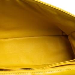 مملوكة مسبقًا Chanel Yellow Quilted Lambskin Leather Maxi Classic Single Flap Bag