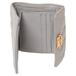 مملوكة مسبقًا محفظة شانيل بوى جلد كافيار رصاصي مبطن