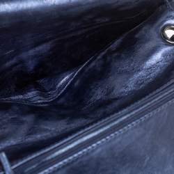 Pre Owned Chanel Metallic Purple Quilted Leather Reissue 2.55 Classic 226 Flap Bag