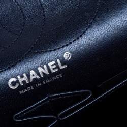 Pre Owned Chanel Metallic Purple Quilted Leather Reissue 2.55 Classic 226 Flap Bag