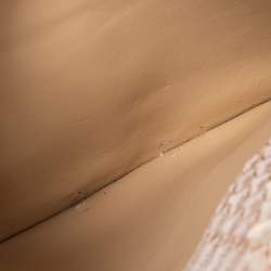 مملوكة مسبقًا  حقيبة شانيل ريشيو 2.55 كلاسيك 228 جلد ثعبان بيج بقلاب