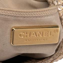 Pre Owned Chanel Beige/Gold Python CC Chain Hobo