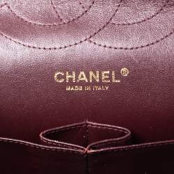 Pre Owned حقيبة شانيل جامبو كلاسيك جلد كافيار مبطن بيج بقلاب مزدوج 