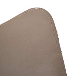 Pre Owned Chanel Beige Python and Leather Jumbo Classic Double Flap Bag