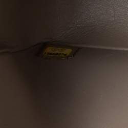 Pre Owned Chanel Beige Python and Leather Jumbo Classic Double Flap Bag