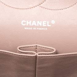 مملوكة مسبقًا حقيبة شانيل كلاسيك جامبو جلد كافيار مبطن أسود بقلاب مزدوج 