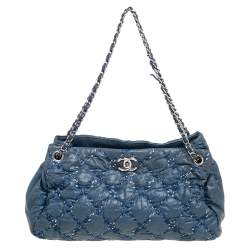 Limited Edition CHANEL 2011 Tweed Stitch Bubble Tote Bag