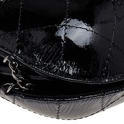 Pre Owned Chanel Black Quilted Leather Small Gabrielle Bucket Bag