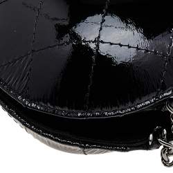 Pre Owned Chanel Black Quilted Leather Small Gabrielle Bucket Bag