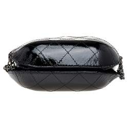 Pre Owned Chanel Black Quilted Leather Small Gabrielle Bucket Bag
