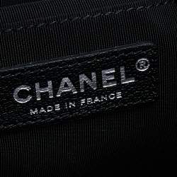 Pre Owned Chanel Black Quilted Leather Small Gabrielle Bucket Bag