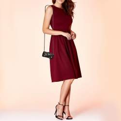 Pre Owned Chanel Black Quilted Leather Reissue Chain Phone Pouch