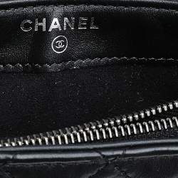 Pre Owned Chanel Black Quilted Leather Reissue Chain Phone Pouch