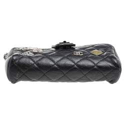 Pre Owned Chanel Black Quilted Leather Reissue Chain Phone Pouch