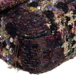 Pre Owned Chanel Multicolor Tweed Embellished Limited Edition Paris Byzance Reissue 2.55 Classic 225 Flap Bag