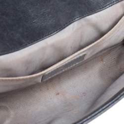 Pre Owned Chanel Black Quilted Leather Medium Boy Bag