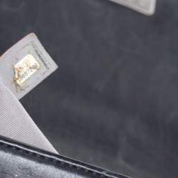 Pre Owned Chanel Black Quilted Leather Medium Boy Bag