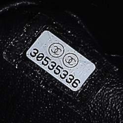 Pre Owned Chanel Black Quilted Leather Jumbo Classic Double Flap Bag