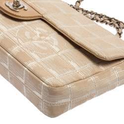 Pre Owned حقيبة شانيل فينتدج ترافيل ليغن إيست/ويست كانفاس بيج بقلاب 