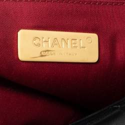 Pre Owned Chanel Black Quilted Leather Medium 19 Flap Bag