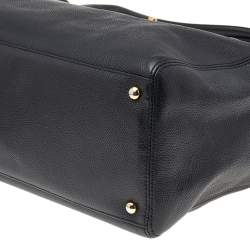 مملوكة مسبقًا Chanel Black Leather Cerf Shopper Tote