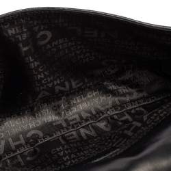 Pre Owned Chanel Black Chain Quilted Leather Single Flap Bag