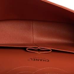 مملوكة مسبقًا حقيبة شانيل كلاسيك جامبو جلد كافيار مبطن أسود بقلاب مزدوج 