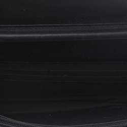 Chanel Black/Metallic Gold Leather Boy Wallet On Chain