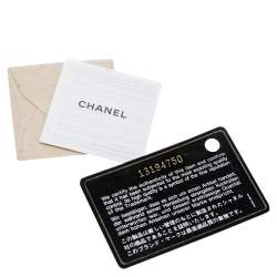 Pre Owned Chanel Navy Blue/White Quilted Leather CC Shopper Tote 