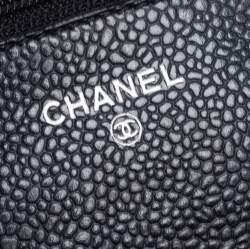 Pre Owned محفظة بسلسلة شانيل كلاسيكية جلد وردية فاتحة