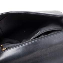 Pre Owned Chanel Black Quilted Leather Medium Boy Flap Bag