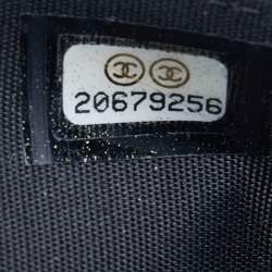 Chanel Black Quilted Leather Coco Boy Flap WOC Bag