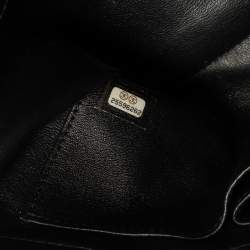Pre Owned Chanel Black Quilted Leather Small Trendy CC Flap Top Handle Bag