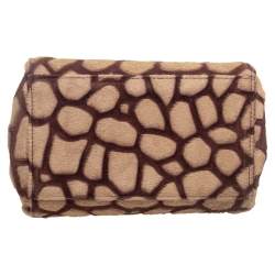 مملوكة مسبقًا حقيبة شانيل "اكورديون" جلد و قماش مجدول وردي و أبيض