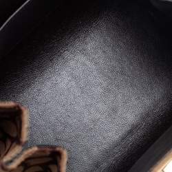 مملوكة مسبقًا حقيبة شانيل "اكورديون" جلد و قماش مجدول وردي و أبيض