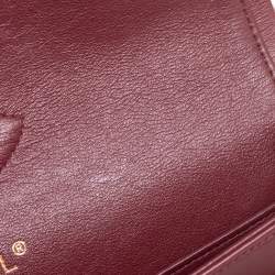 Pre Owned Chanel Red Quilted Leather Medium Classic Double Flap Bag