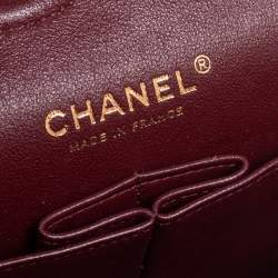 Pre Owned Chanel Red Quilted Leather Medium Classic Double Flap Bag