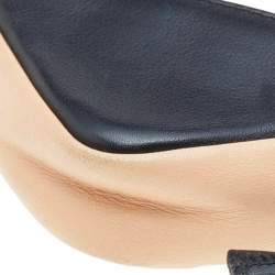 Pre Owned حقيبة صغيرة شانيل لين كامبون جلد مبطن بيج/أسود