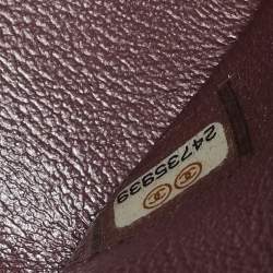 Pre Owned حقيبة ميني شانيل كلاسيك جلد مبطن وردي ميتاليك مستطيلة بقلاب 