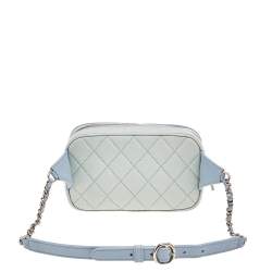 Pre Owned Chanel Tricolor Quilted Leather Belt Bag