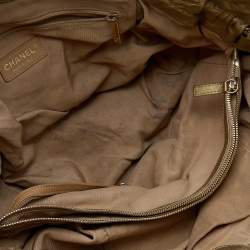 Pre Owned Chanel Gold Quilted Leather Ca D'Oro Tote